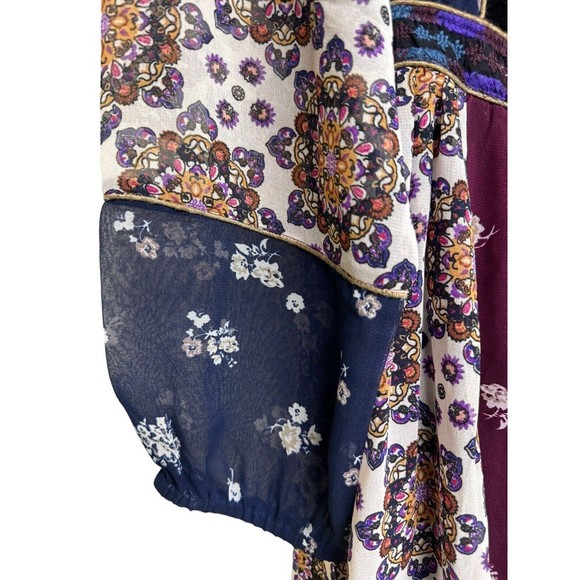 Maeve For Anthropologie Quartier Latin Patchwork Dress Women’s Size Medium - Picture 7 of 10